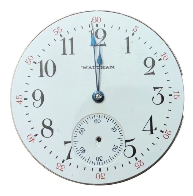 Lot 339: 1910 American Waltham Pocket Watch Movement (18071177) & Dial Grade Lady Waltham