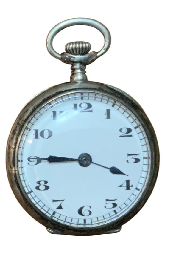 Lot 346: Frey Watch Co. Swiss Made Sterling Silver (935) Pocket Watch