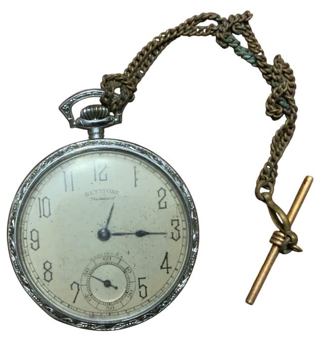 Lot 352: 1924 Keystone Case New York Standard Watch Co. Pocket Watch (1011024) Grade 1553.