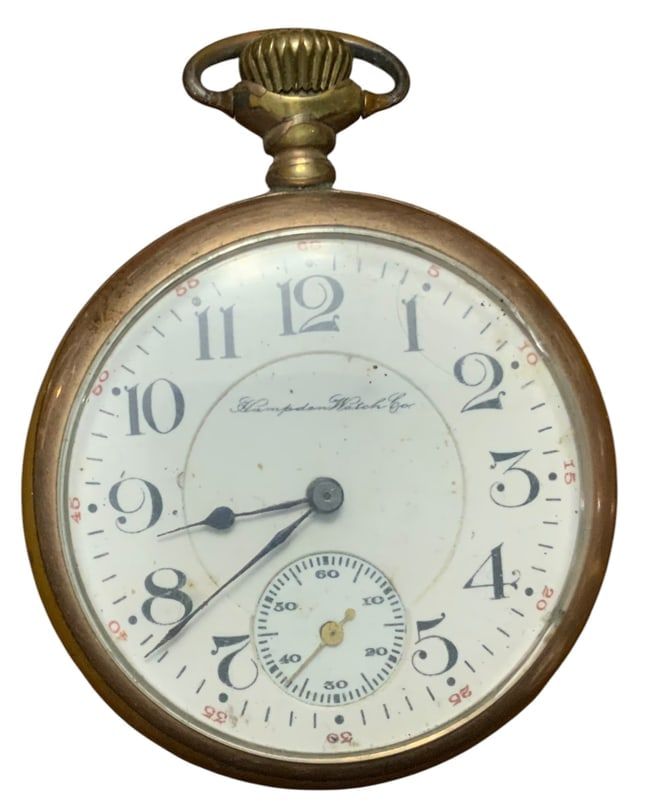 Lot 353: 1906 Hampden Watch Co. Pocket Watch (2271266) Railroad Grade Railway