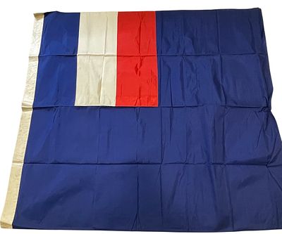 Circa 1890 - 1910 French Governor General of Colonies Flag. Silk Flag measuring approximately 4 