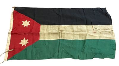 WWII Flown National Flag of Iraq & Letter. Flag from the Dr. Clarence Rungee flag collection 