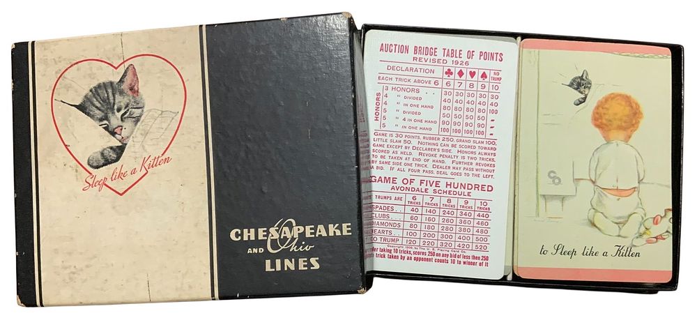 Lot 182: Pack Chesapeake & Ohio Lines (C & O) Railroad Playing Cards