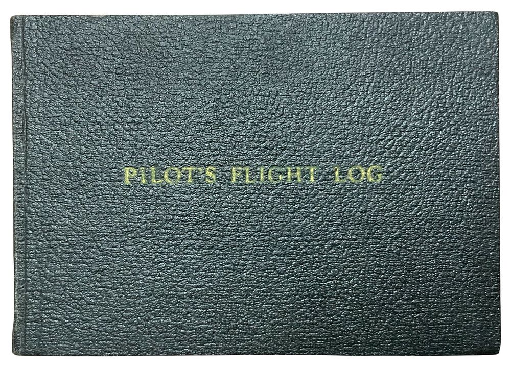 Lot 199: WWII 1942 Pilots Flight Log Book Named Flight Surgeon Turk