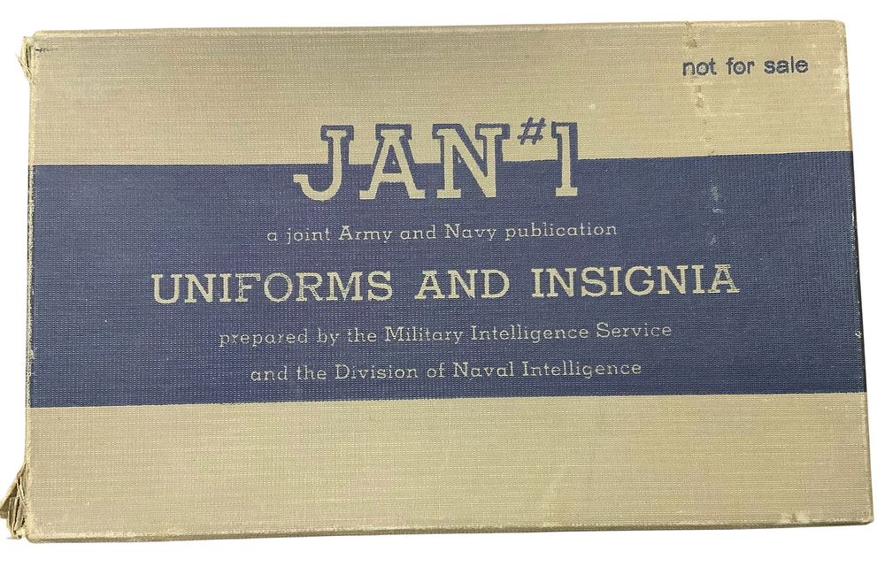 Lot 205: WWII 1945 Army / Navy Uniforms & Insignia Manual Unused Japan Germany Italy France plus more