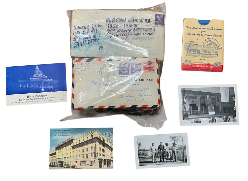 Lot 228: Korean War Era 1952-53 Army Named Overseas Letters, Photos