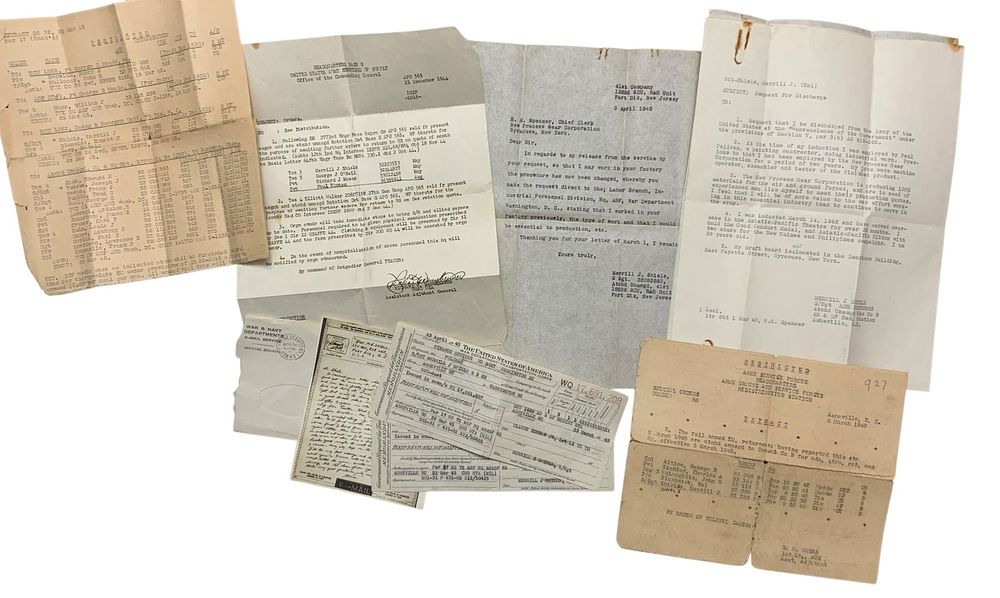 Lot 231: WWII Era Army Named Paper / Letter Group New Guinea & Philippines Campaigns