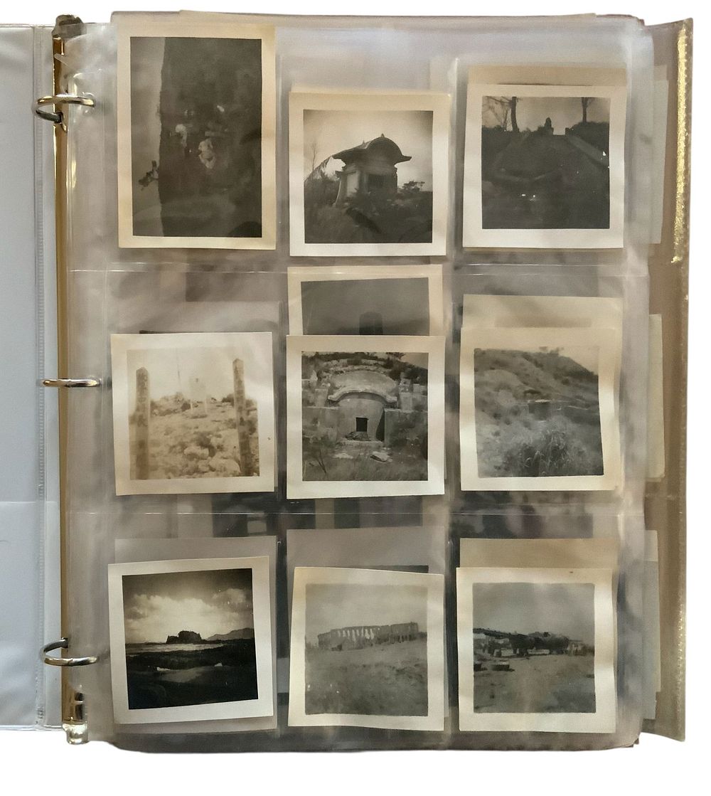 Lot 232: WWII-Post War Named Army Large Photo & Negatives Group Okinawa Crashed Planes, Japs