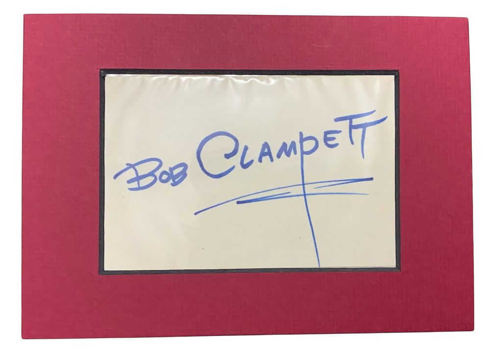 Lot 295: Animator Bob Clampett Signed Matted Card Warner Bros Tweety Bird Porky Pig Bugs Bunny