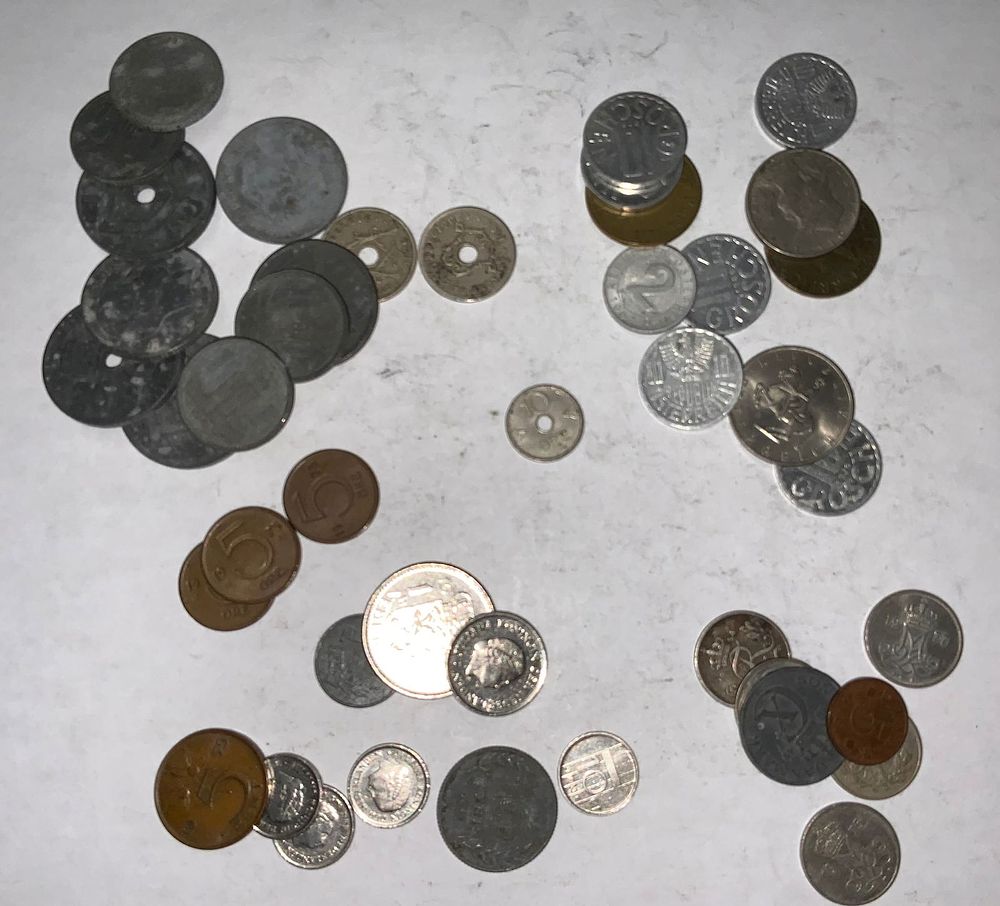 Lot 308: Foreign Coins Lot Norway Austria Netherlands Sweden Denmark Belgium 1904-1983