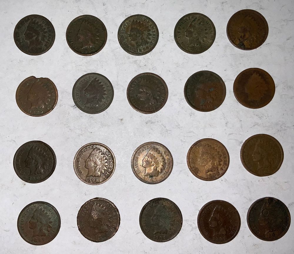 Lot 317: Indian Head Penny Lot (20) #4