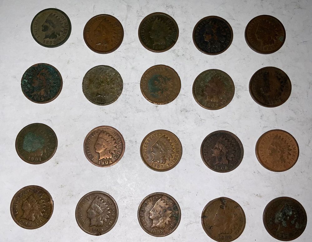 Lot 319: Indian Head Penny Lot (20) #6