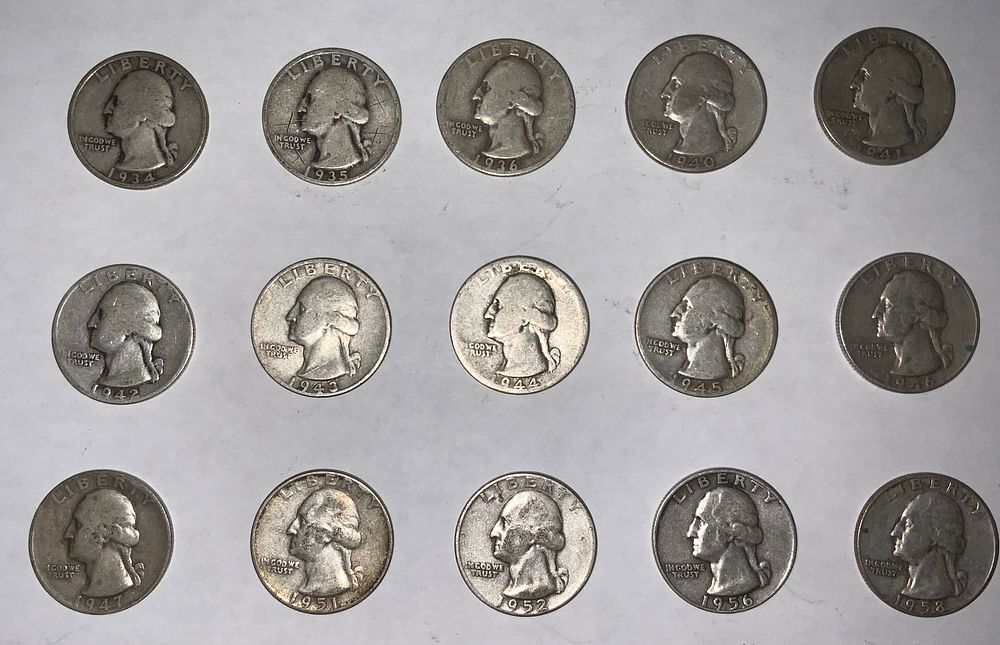 Lot 351: Washington Silver Quarters Lot (15) #1