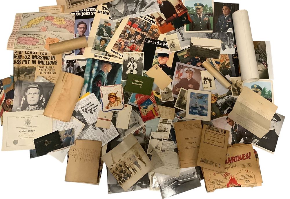 Lot 379: Ephemera, Books, Photos, Cards, Recruitment Materials, plus more Large Bonanza Lot #1