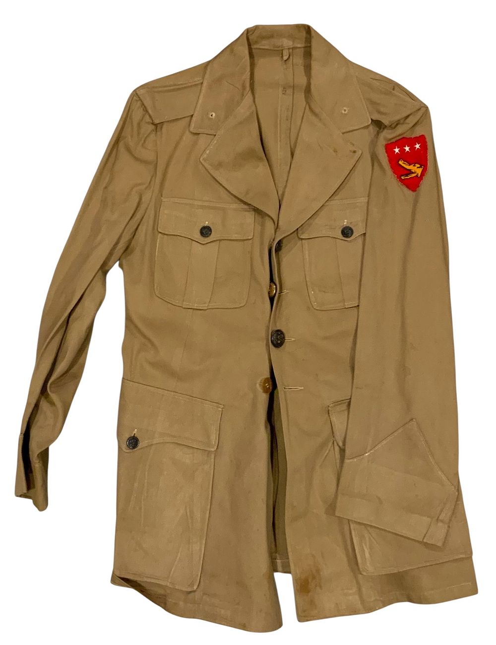 Lot 385: WWII Era Named USMC 5th Marine Amphibious Corps MAC Summer Weight Jacket
