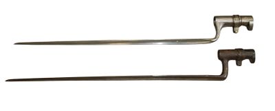 Lot (2) US Military 1871 Socket Bayonets. Original as shown. Fair condition with wear, some 