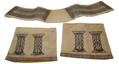 Pre WWI German Uniform Bullion Collar & Cuff Military Insignia. Original as shown. Condition: 