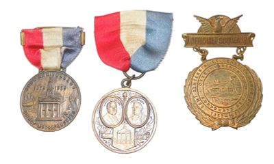 Early 1900s Anniversary Medals Massachusetts Ohio NJ. Original as shown. Condition: See 