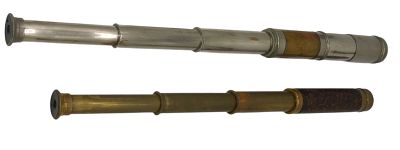Early Lot Civil War Marine Maritime Nautical Hand Telescopes. Original as shown. Both still work 