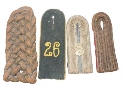 WWI German Imperial Army Officer & Enlisted Uniform Shoulder Boards. Original as shown. Glue 