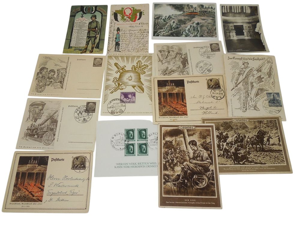 Lot 146: WWI - WWII German Military Correspondence & Postcards Lot