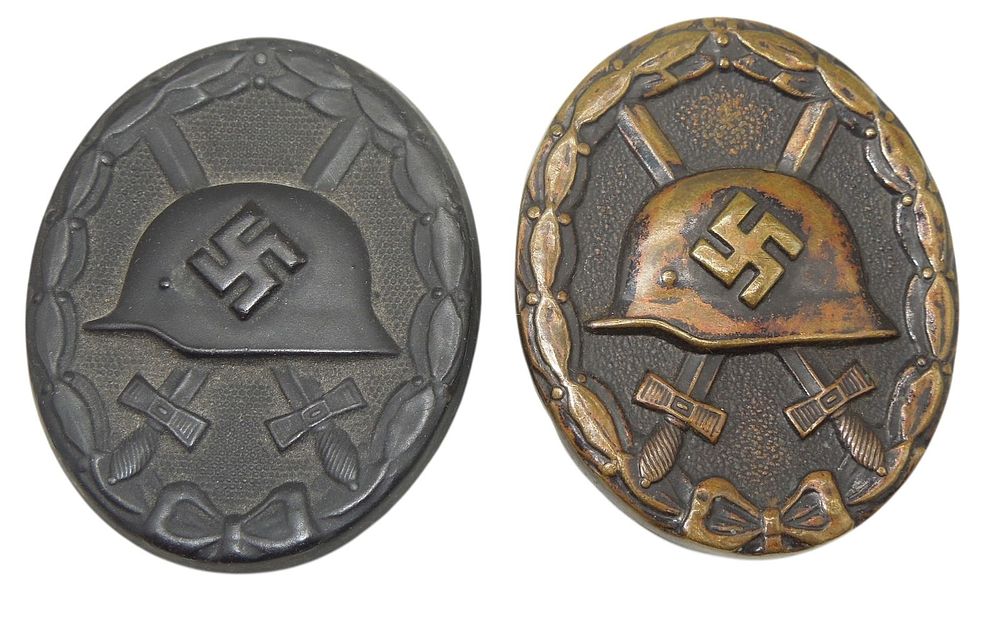 Lot 150A: WWII German Military Army Black Wound Badges Pins Lot