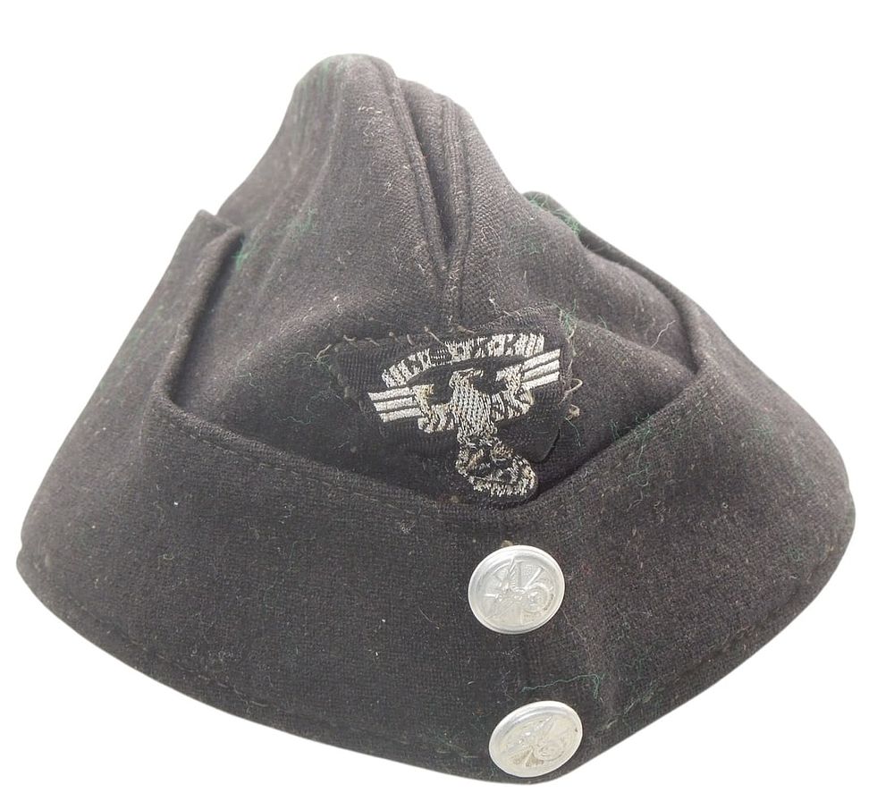 Lot 157: German WWII NSKK Traffic Control Service Garrison Cap Hat