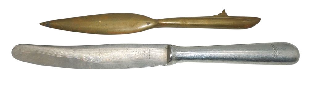 Lot 166: WWII German U-Boat Submarine Letter Opener & Luftwaffe Mess Knife