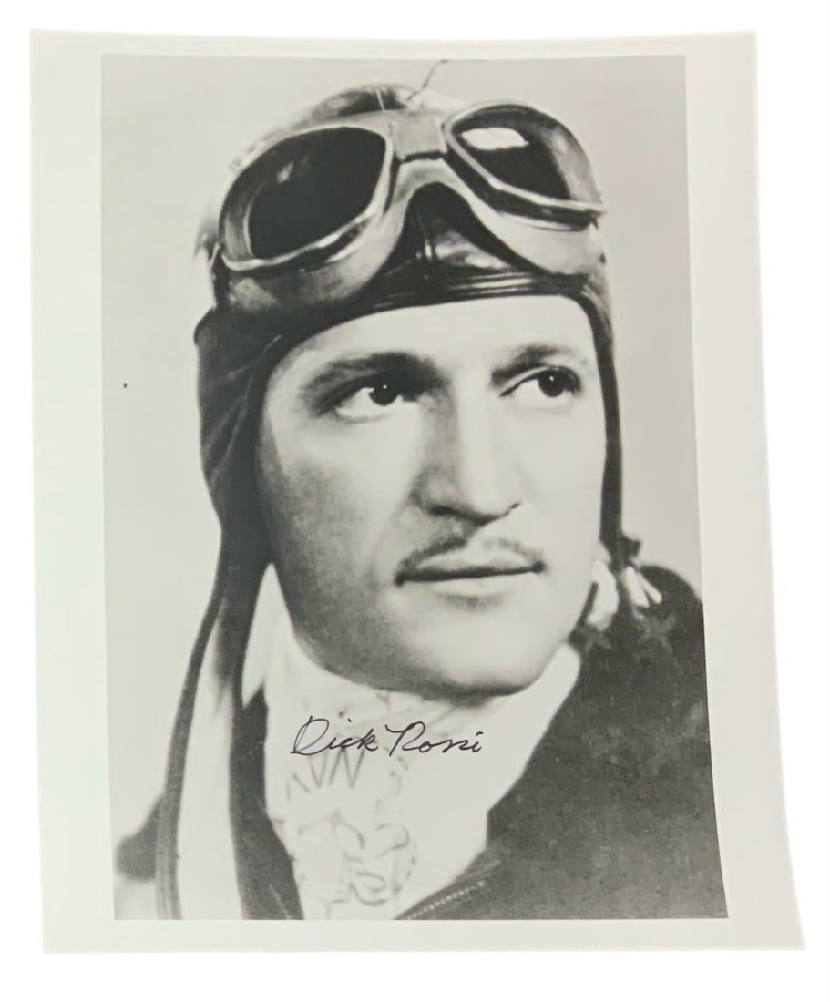Lot 194: WWII Hump Pilot Dick Rossi Flying Tigers Signed Photo AVG