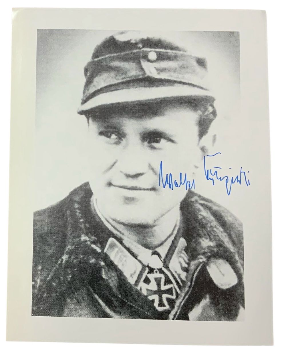 Lot 225: WWII German Luftwaffe Fighter Ace Walter Krupinski Knights Cross Signed Photo