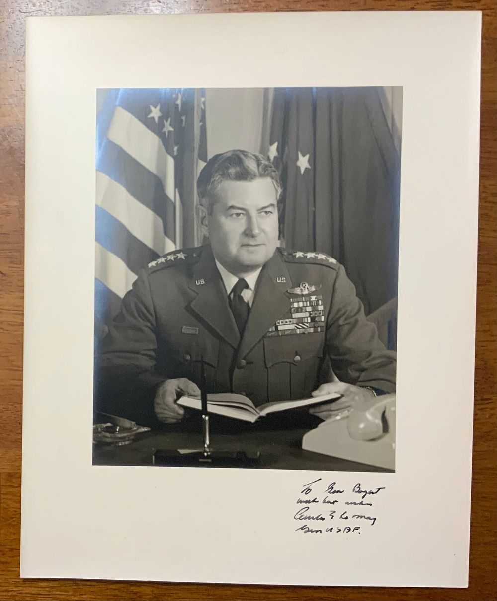 Lot 249: US Air Force USAF Pilot & General Curtis LeMay Signed Photo