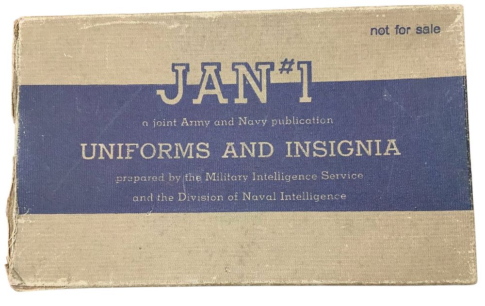Lot 325A: WWII 1945 Army / Navy Uniforms & Insignia Manual Germany Italy France Spain plus