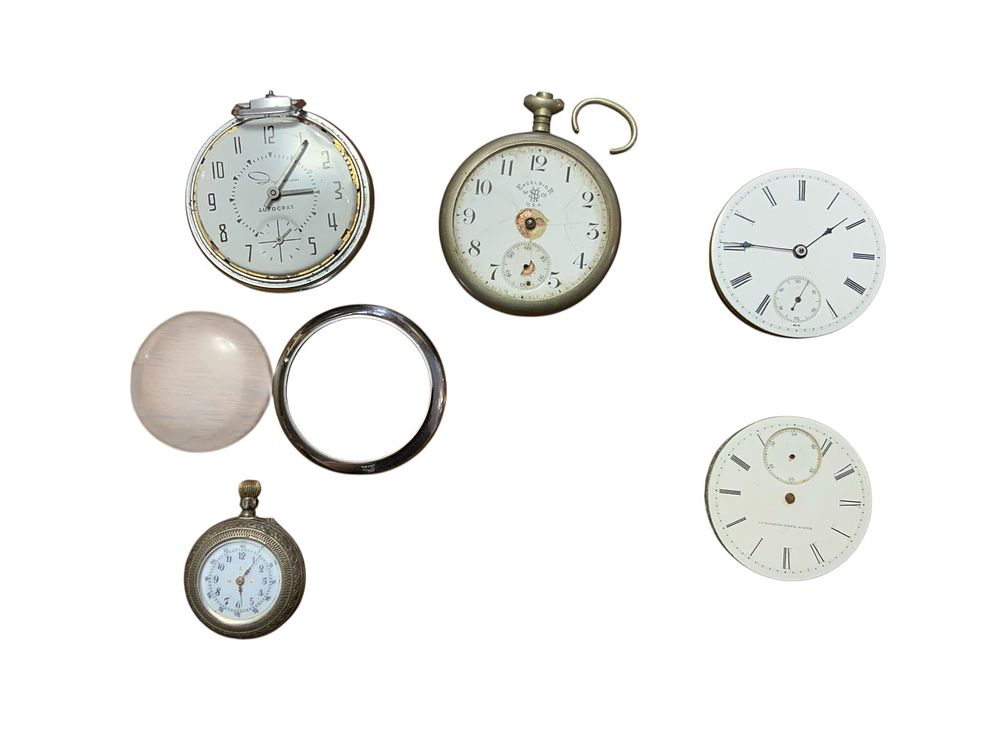 Lot 355: 1800s-1900s Watches P & M Guivre, Excelsior NY Standard, Ingraham Autocrat, Elgin
