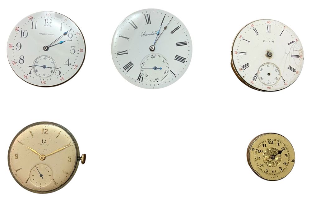 Lot 361: Unresearched Watches (5) Lot Standard, Elgin, Omega, Saca, Walthan