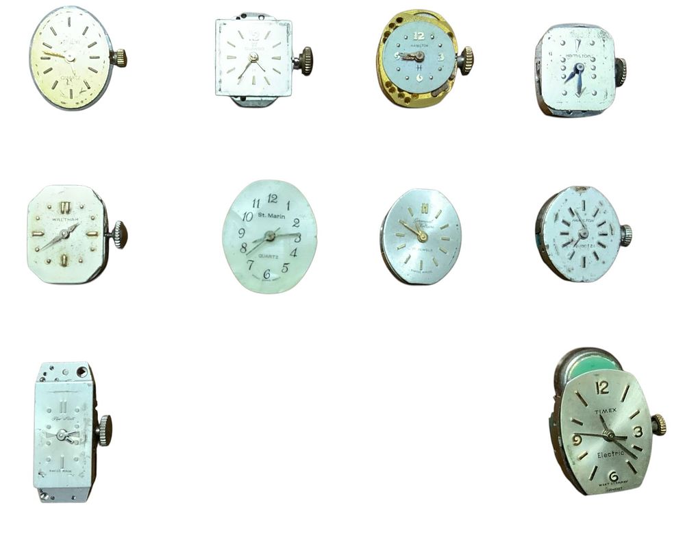 Lot 369: Unresearched Watches Lot Pirot Ducado Timex Waltham Geneve Hamilton (3), St. Marin Voltaire
