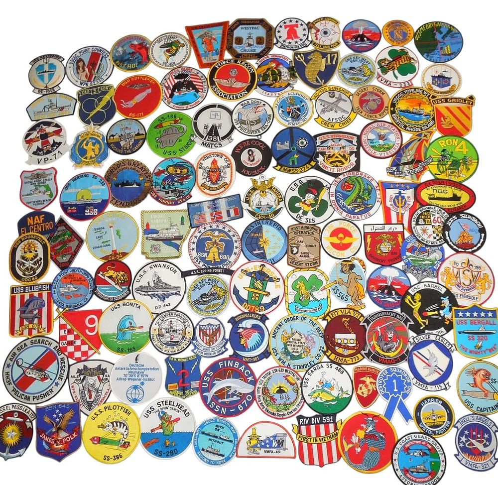 Lot 380: Huge Lot Cold War - Modern US Navy & USCG Military Patches 100+ #2