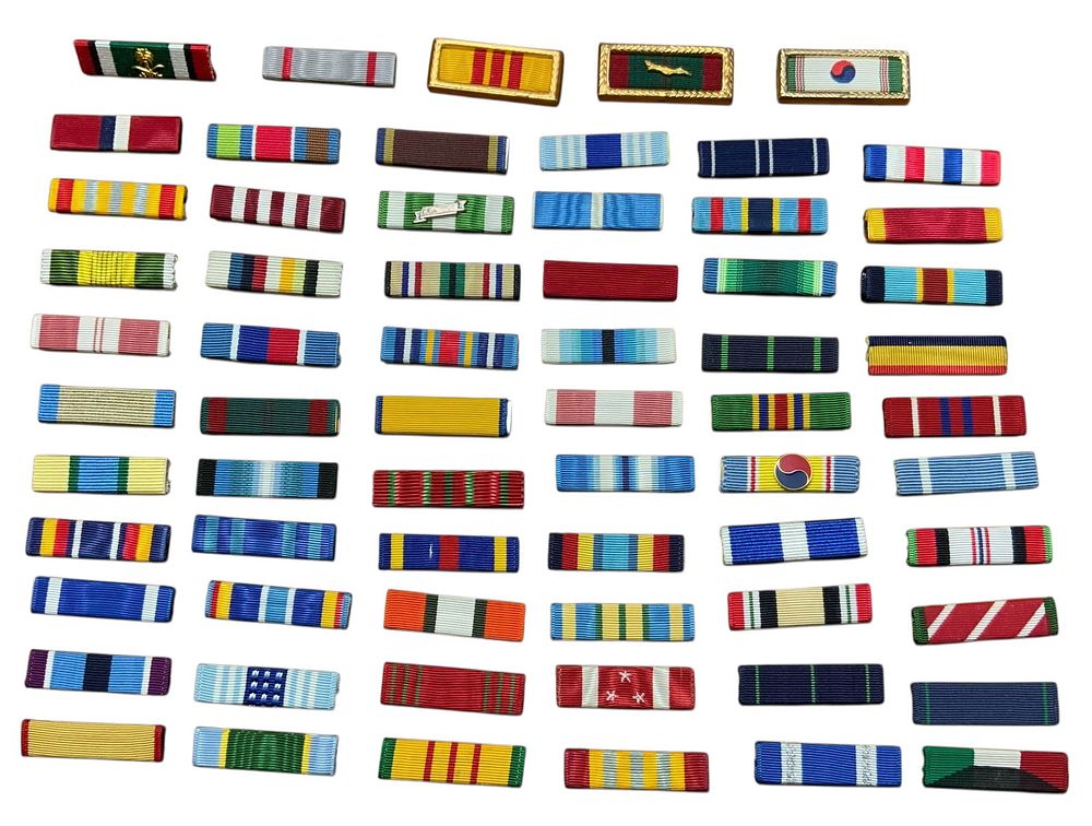 Lot 382: Large Lot of U.S. & South Vietnam Ribbon Bars plus more