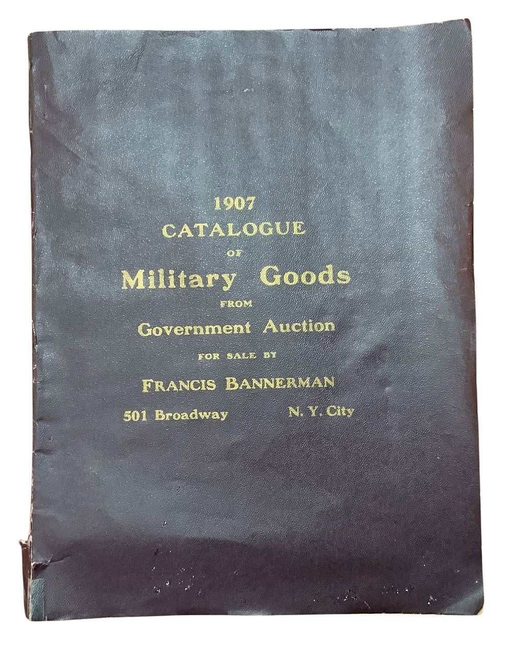Lot 385: RARE 1907 Military Goods Arms Catalogue From Government Auction