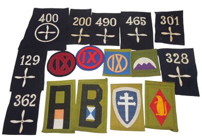 Lot WWI US Army Aviation Squadron & Liberty Loan Patches. Original as shown. Condition: See 