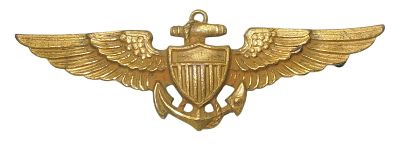WWII US Naval USMC Aviator H&H Imperial Pilot Wings Pin. Original as shown. Condition: See 