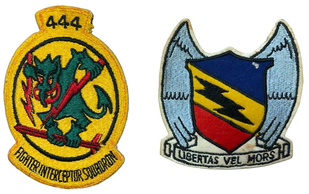 Lot 152: Korea / Vietnam USAF 444th Fighter-Interceptor Squadron & 388th Fighter Wing Patch Lot