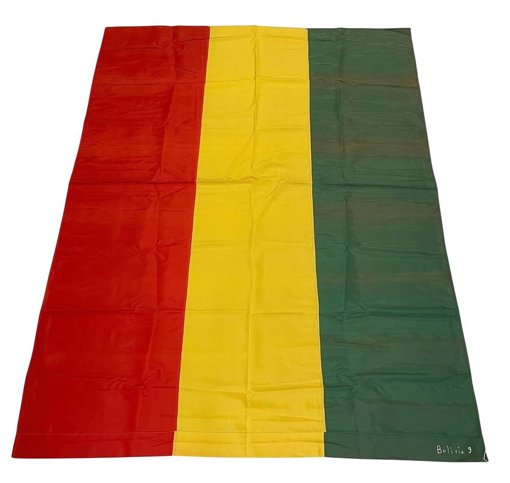 Lot 173: Original Vintage National Flag of Bolivia Flag