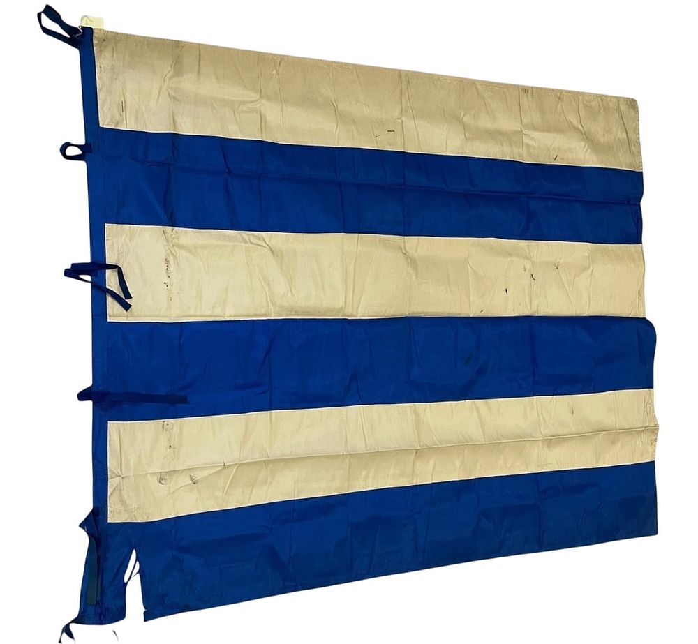 Lot 174: Original Early 1900's Maritime Flag of Greece