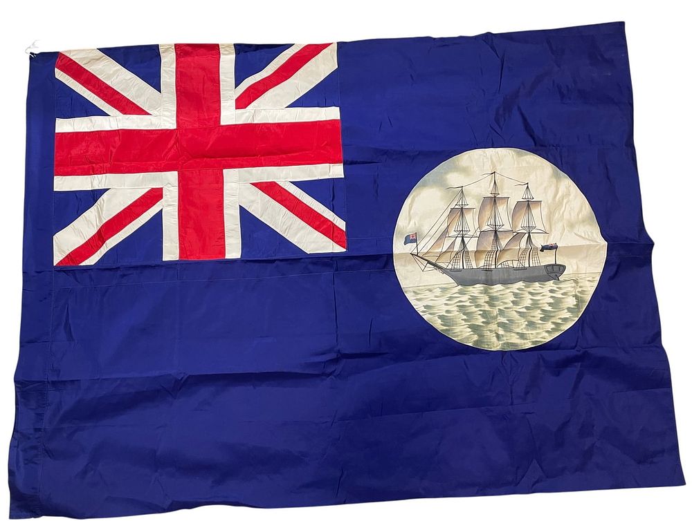 Lot 189: WWII British Navy Board of Trade Flag Ensign