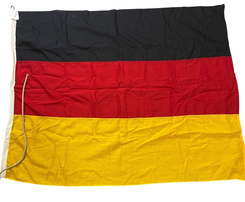 Lot 191: Post WWII Cold War German Embassy Washington, DC Stamped Flag