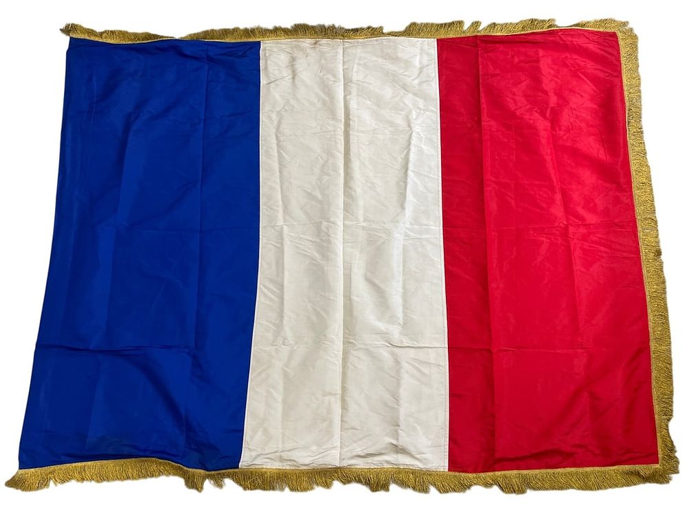 Lot 222: WWII National Flag of France With Bullion Fringe