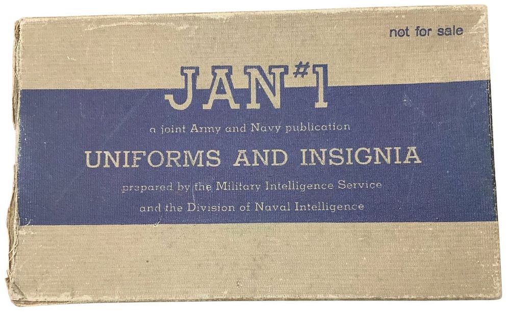 Lot 248: WWII 1945 Army / Navy Uniforms & Insignia Manual Germany Italy France Spain plus