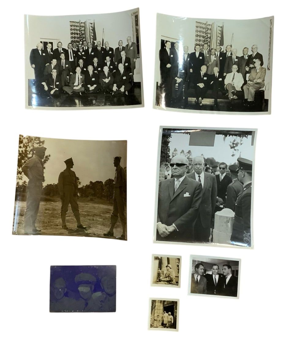 Lot 260: WWII 5 Star General Omar Bradley Photo Lot (8)