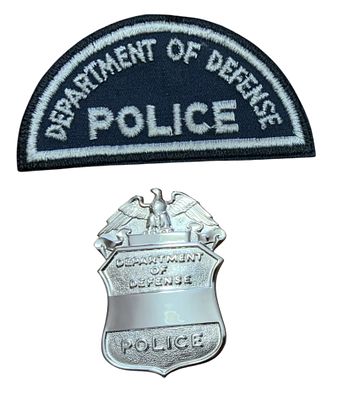 DOD Department of Defense Patch & Special Civilian Police Badge. DOD Department of Defense Patch 