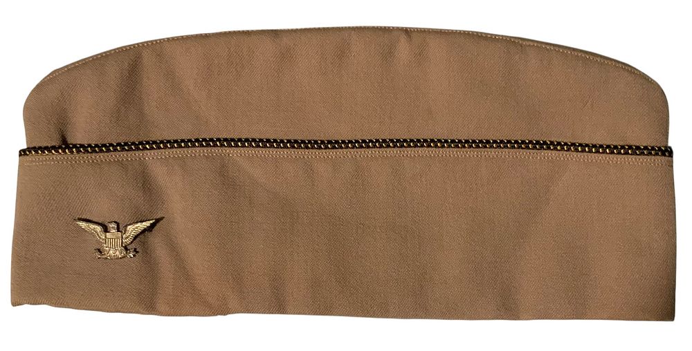 Lot 301: WWII Era Army Colonel Pink Garrison Overseas Hat